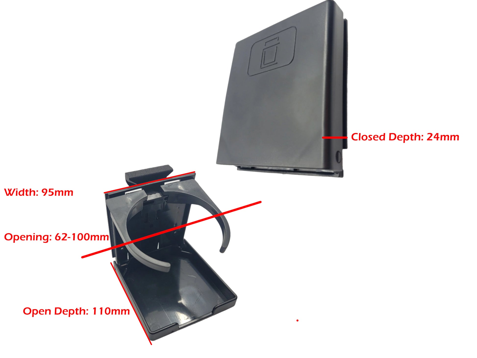 ST3 Hull Accessories Foldable Cup Holder Dimensions.